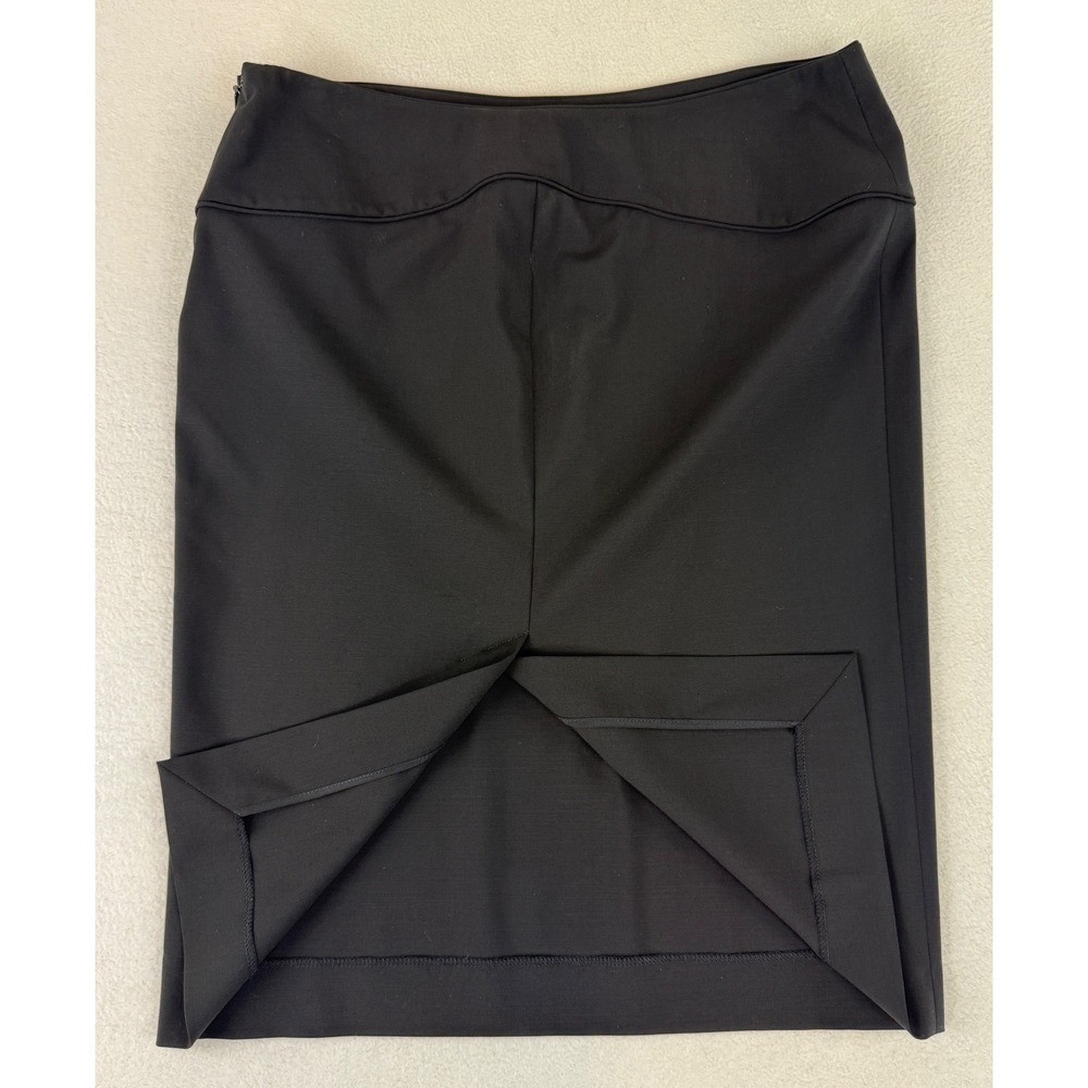 Gucci Pencil Skirt Women 42 Size 6 Black Lana Wool Blend Side Zip Made in Italy - Picture 11 of 11